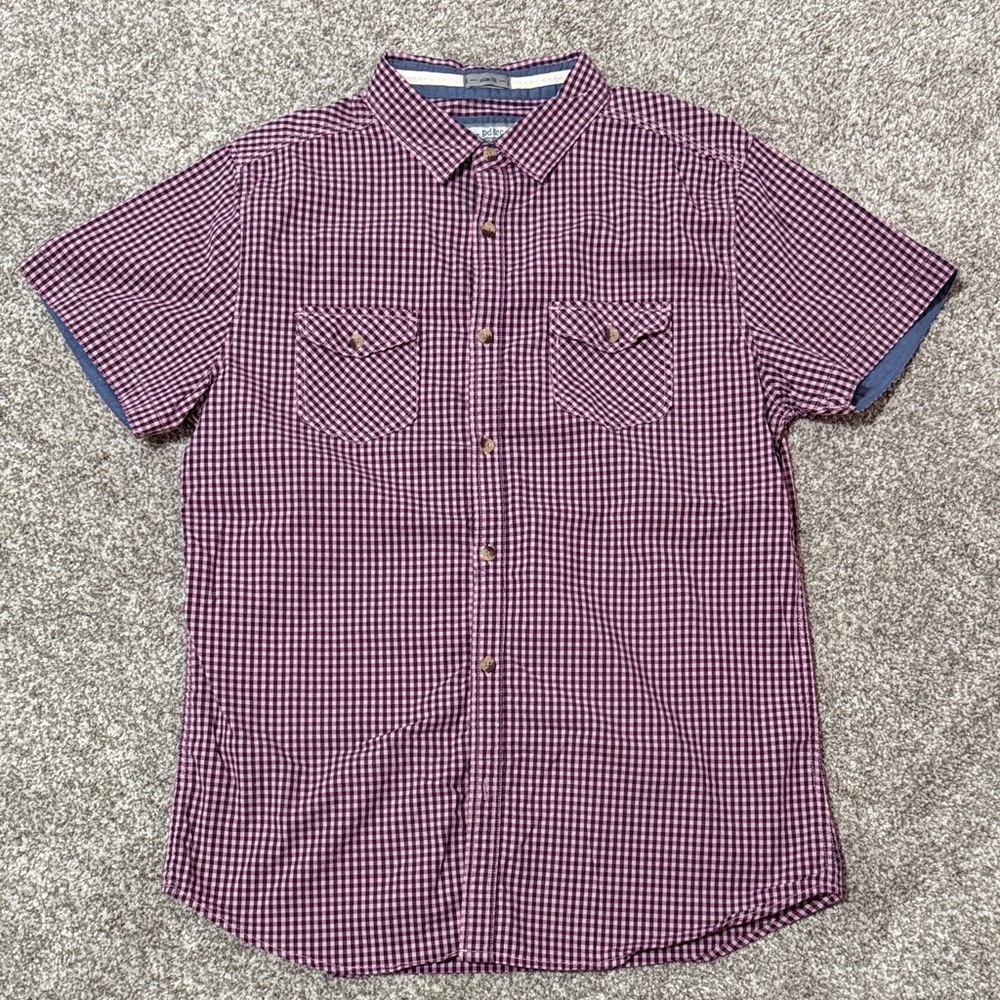 PD&C Men's Checkered Button Down Shirt